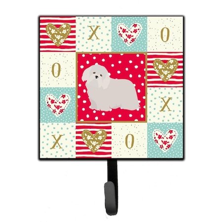 Carolines Treasures 4.25 x 1 x 7 in. Coton De Tulear No.2 Love Leash or Key Holder CK5824SH4